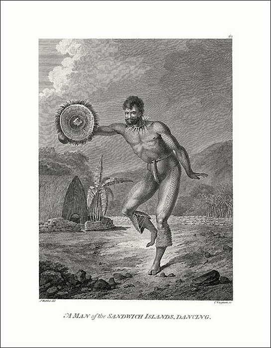 Man of the Sandwich Islands Dancing 1784 (CC14)