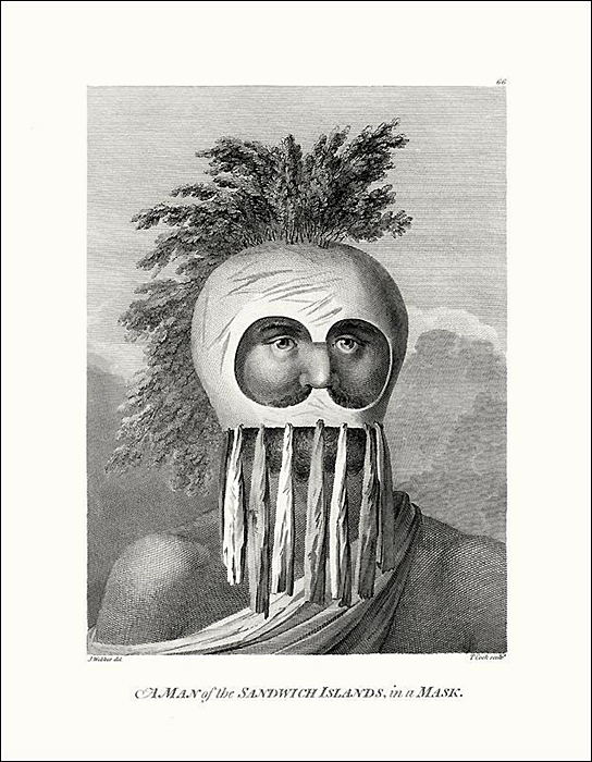 Man of the Sandwich Islands in a Mask 1784 (CC15)